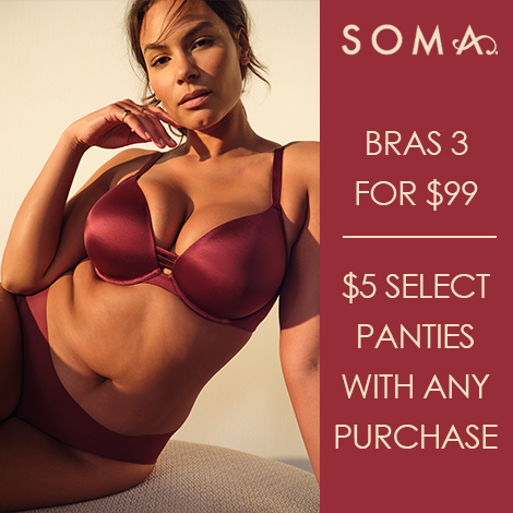 SOMA STORES ARE COLLECTING NEW & GENTLY USED BRAS