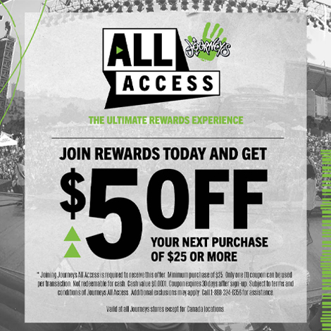 journeys $5 off $25 coupon text