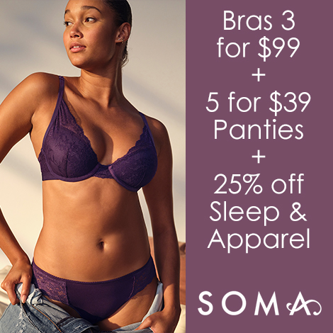 Soma July 4th Sale takes up to 75% off with deals from $10: Bras